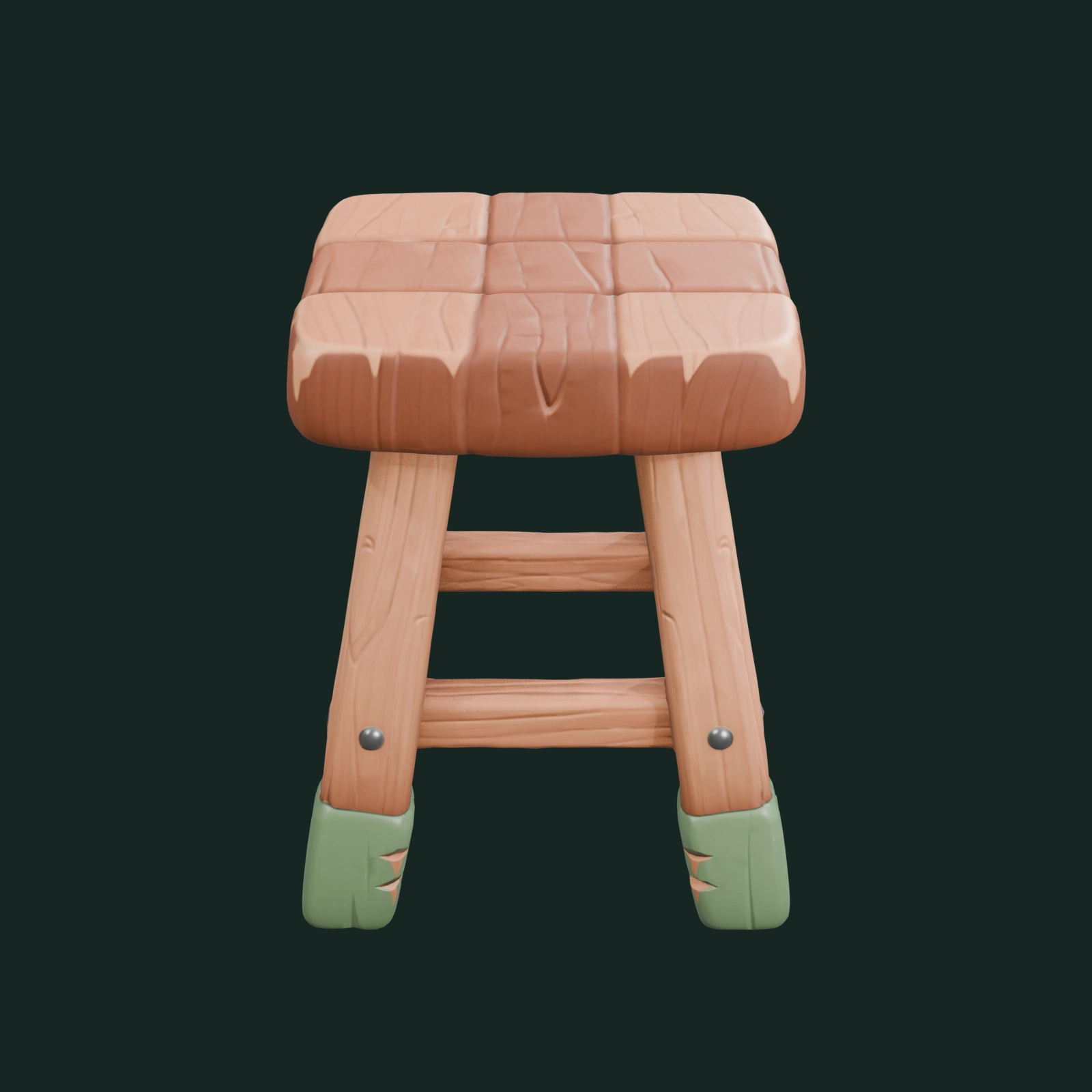 Wooden Camp Stool — vista 2