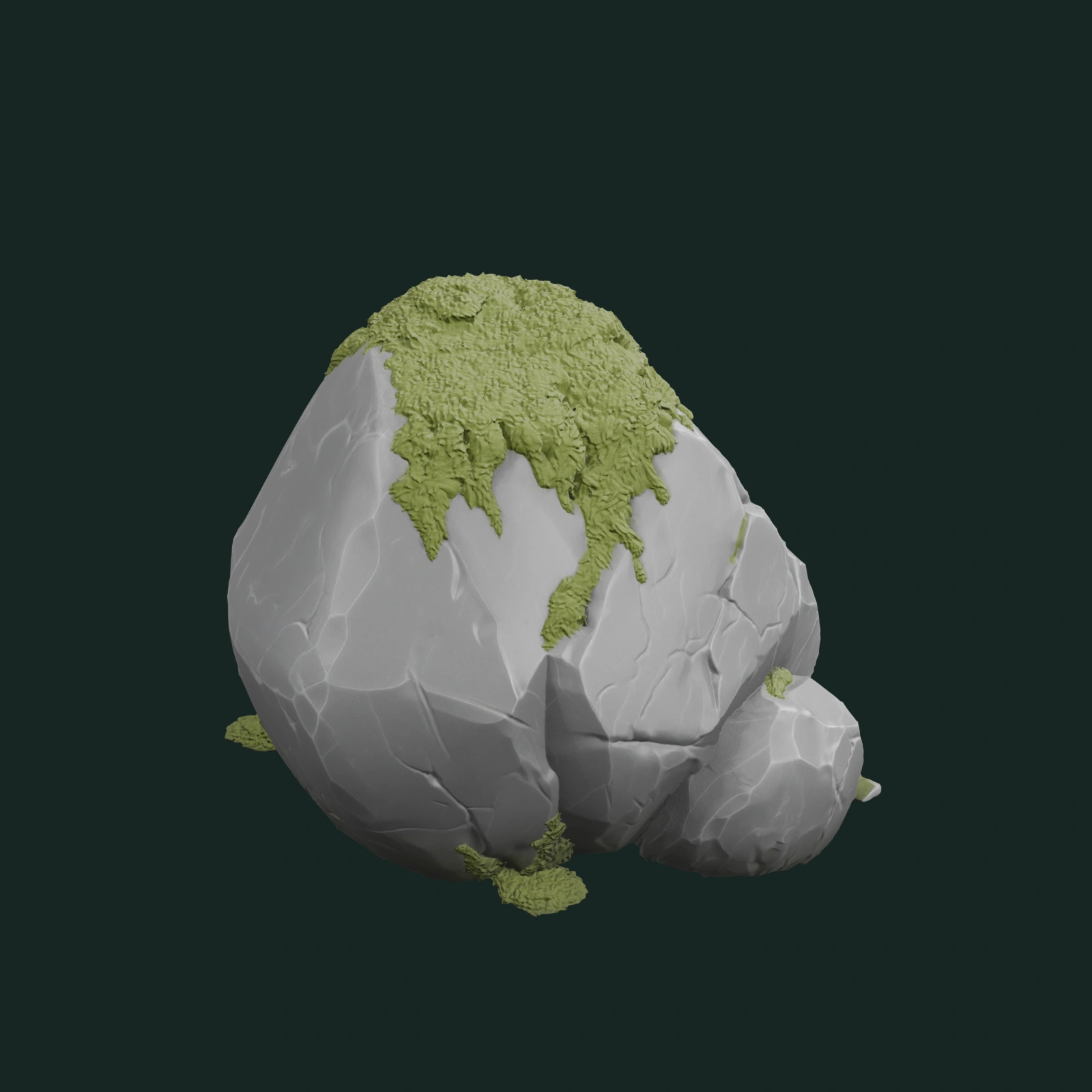 Mossy Forest Boulder — vista 2