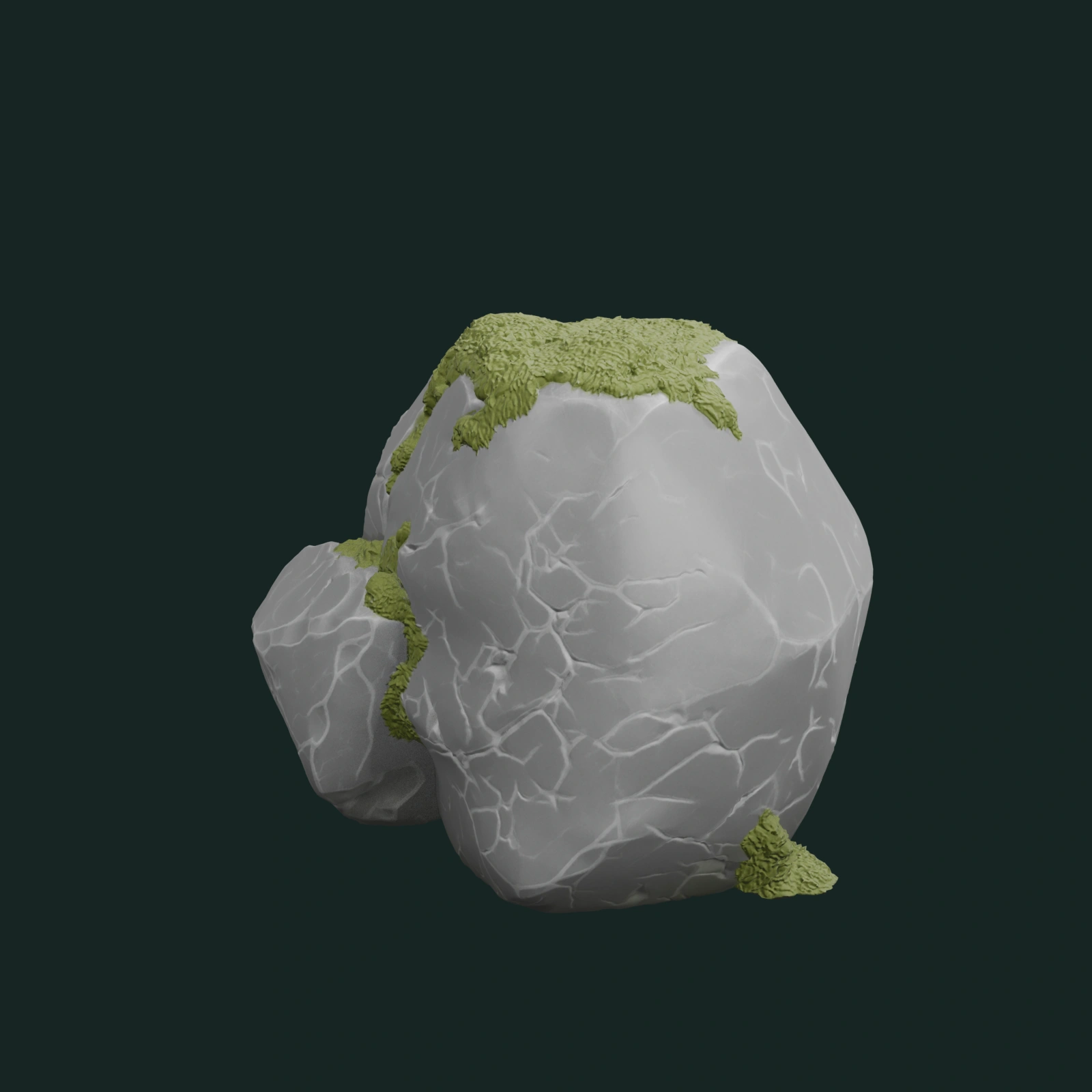 Mossy Forest Boulder — vista 3