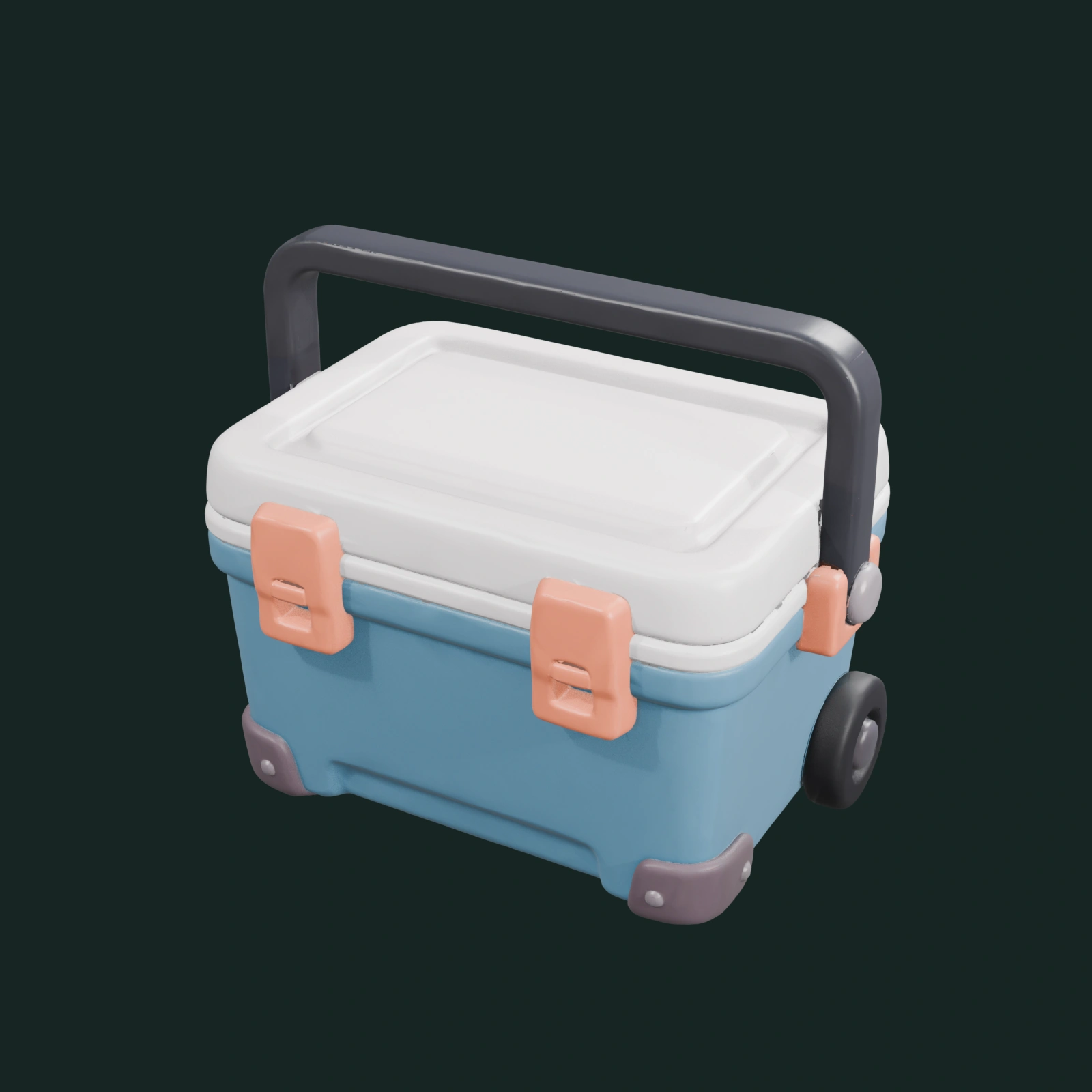 Small Cooler Box — render textured